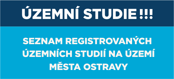 obrázek s textem Územní studie - seznam registrovaných územních studií na území města Ostravy