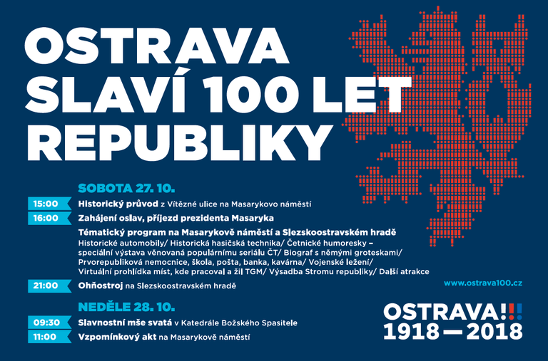Ostrava slaví 100 let republiky
