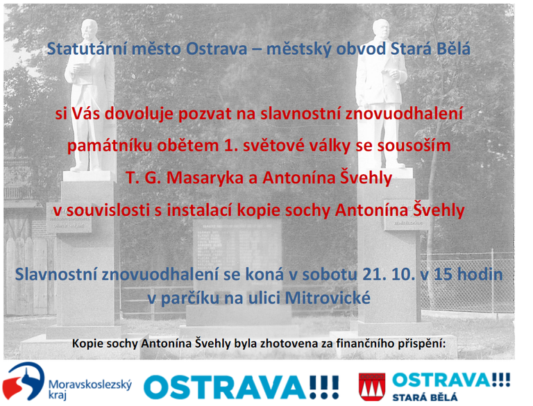 Slavnostní znovuodhalení památníku obětem 1. světové války