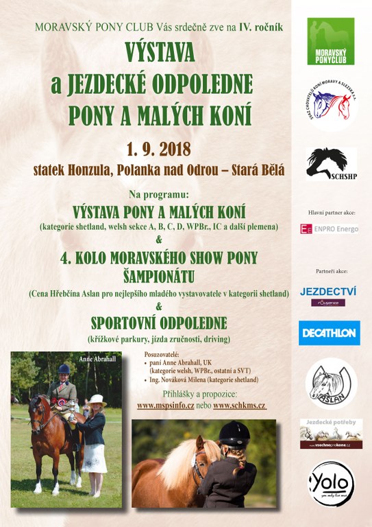 Výstava a jezdecké odpoledne  Pony a malých koní